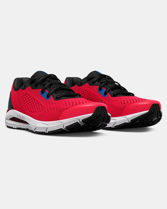 Boys' Grade School UA HOVR™ Sonic 5 Running Shoes, Red, pdpMainDesktop image number 3